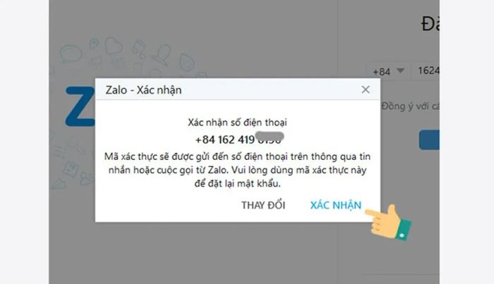 Đăng ký tài khoản Zalo bằng số điện thoại trên máy tính