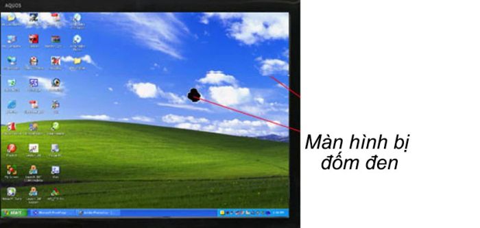 lỗi màn hình laptop xuất hiện đốm trắng, đốm đen