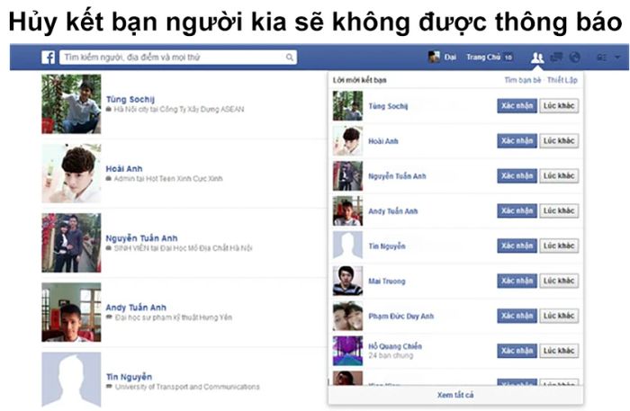 Hủy kết bạn trên Facebook, liệu người đó có biết không?