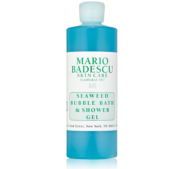 A bottle of Mario Badescu's A.H.A. Botanical Body Soap.