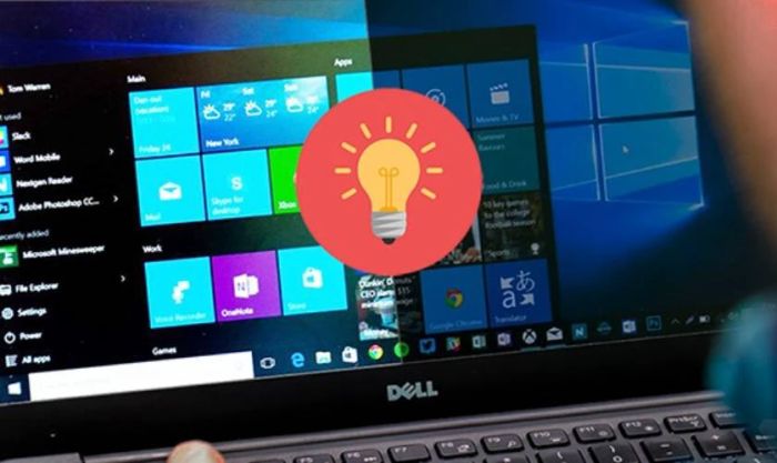 Điều chỉnh độ sáng và tương phản khi sử dụng laptop