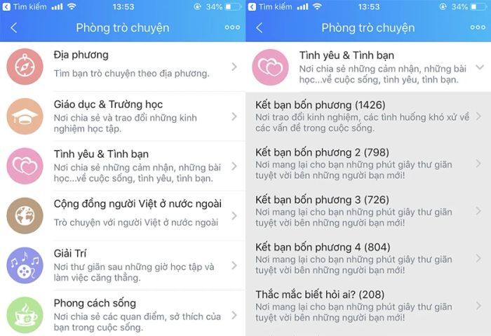 Hướng dẫn vào phòng trò chuyện Zalo trên điện thoại