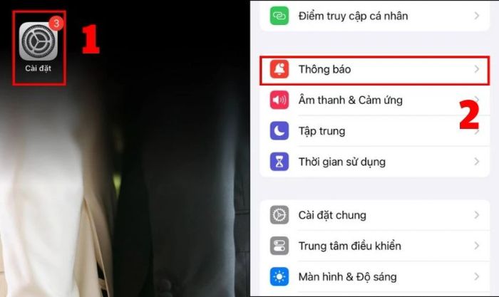 Tắt thông báo của các ứng dụng