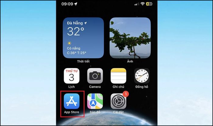 Mở ứng dụng App Store trên iPhone của bạn