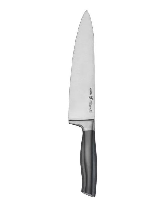 The sleek graphite chef's knife