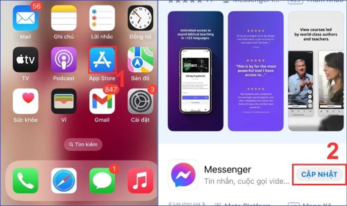 Cập nhật Messenger trên iOS giúp khắc phục lỗi không thể nhắn tin dù đã bỏ chặn