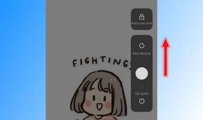 Khởi động lại thiết bị để khắc phục lỗi mất tin nhắn Messenger