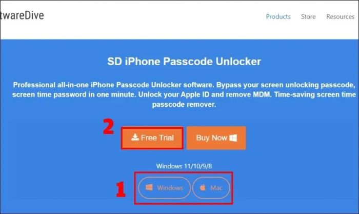 Sử dụng phần mềm hỗ trợ từ bên thứ 3 là một giải pháp khi iPad bị vô hiệu hóa.