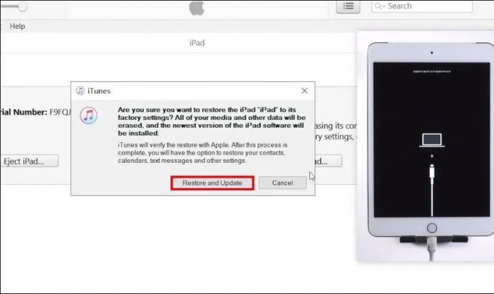 Chọn Restore from iTunes backup khi iOS Setup Assistant yêu cầu cài đặt lại thiết bị.