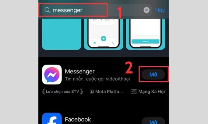 Cập nhật phiên bản mới nhất khi Messenger bị lag