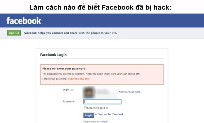 Làm sao để nhận biết tài khoản Facebook đã bị hack?