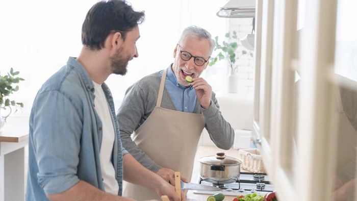 Not sampling your food while cooking