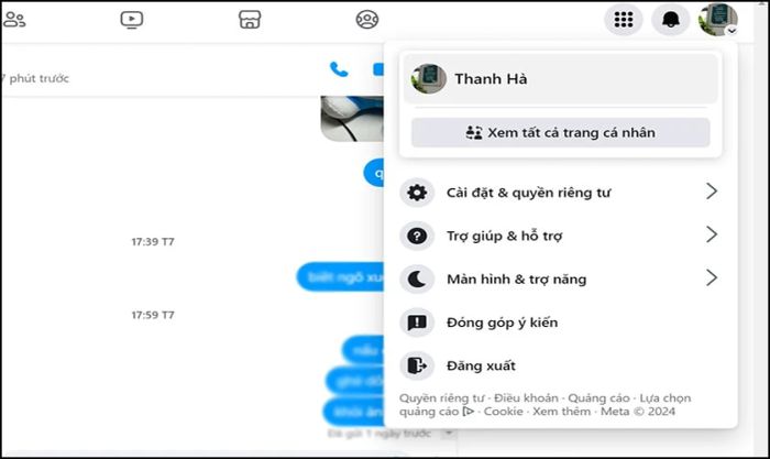 Ngay sau khi khởi động lại ứng dụng, Messenger sẽ được chuyển về tiếng Việt.