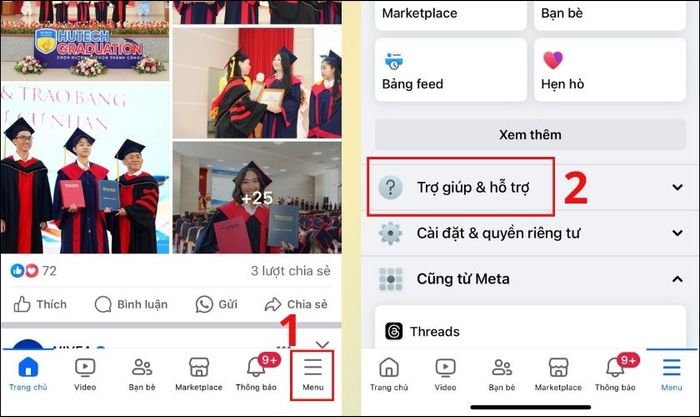 Hướng dẫn báo cáo sự cố khi tài khoản Messenger bị hack