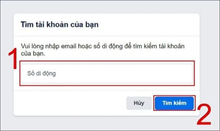 Khôi phục tài khoản của bạn