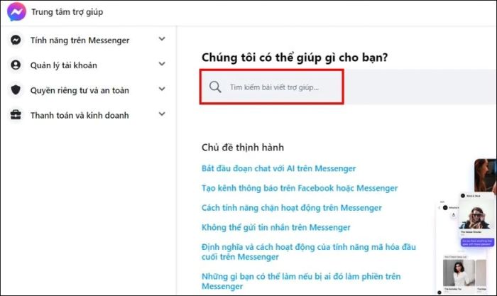 Liên hệ với Trung tâm trợ giúp Facebook 