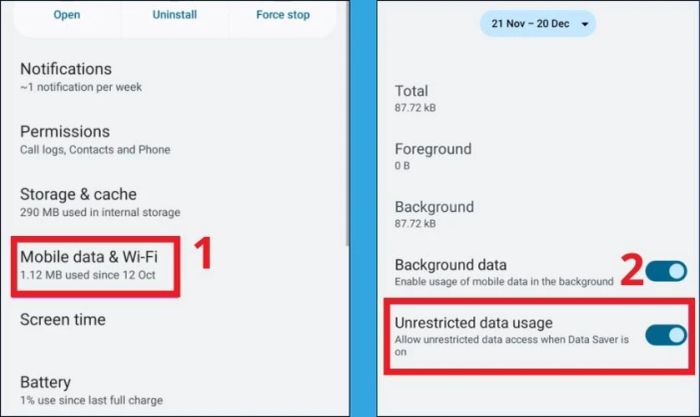 Cho phép Telegram truy cập dữ liệu không giới hạn