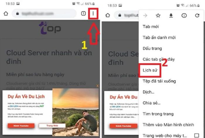 Clear web data on Chrome