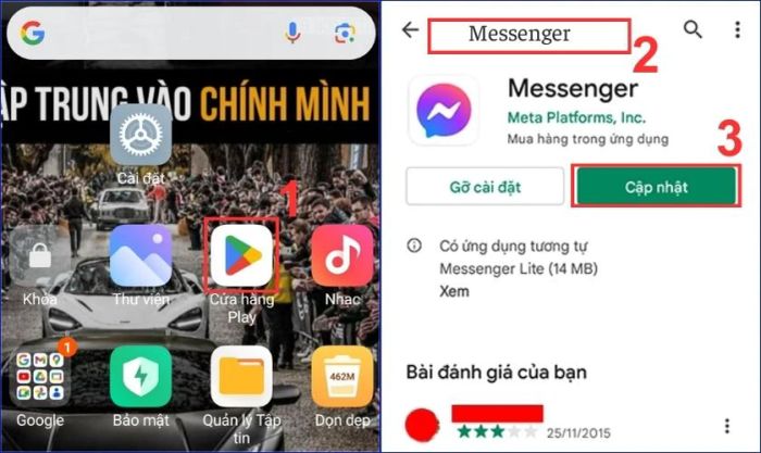 Cập nhật phiên bản Messenger để sửa lỗi không thể nhắn tin sau khi bỏ chặn