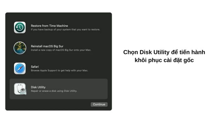 Hướng dẫn khôi phục cài đặt gốc Macbook Air | Pro với chip Intel
