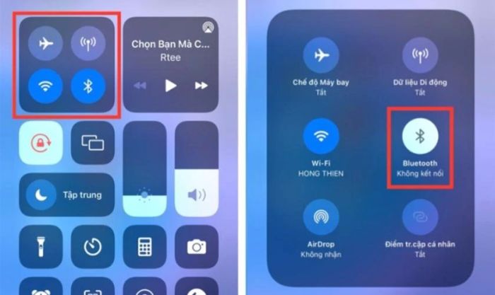 Tắt Bluetooth khi loa ngoài iPhone không phát ra tiếng
