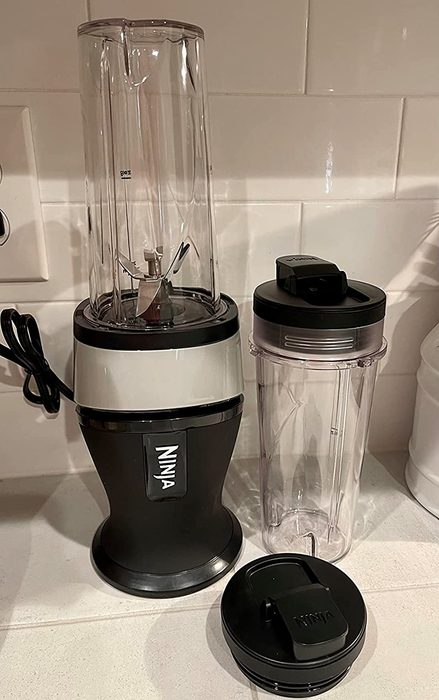The blender along with two included single-serve cups