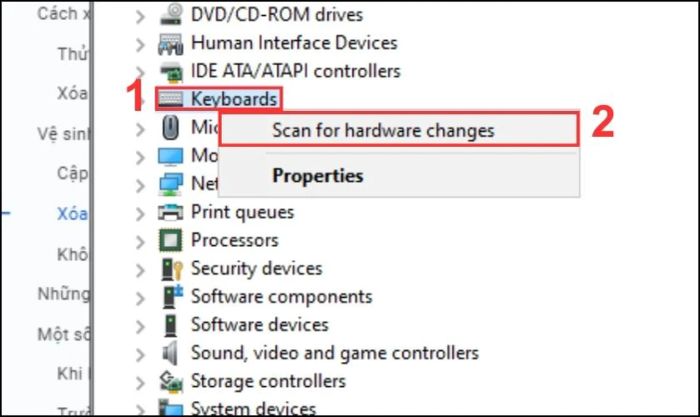 Tải lại Driver cho laptop khi bàn phím gặp lỗi kẹt nút