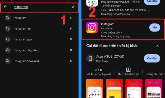 Cập nhật Instagram khi không thể thả cảm xúc trong tin nhắn