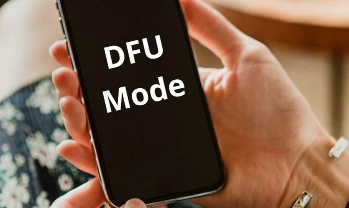 iPhone đã vào chế độ DFU thành công