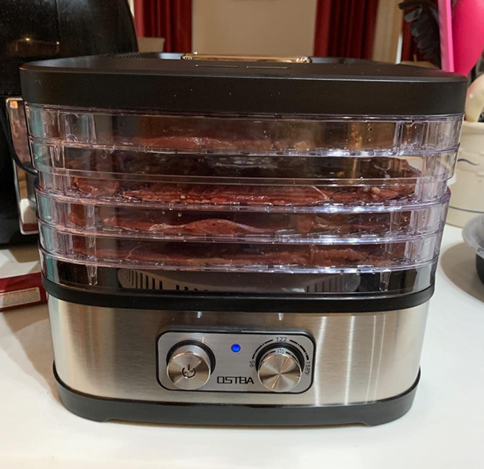 A reviewer’s photo of the food dehydrator