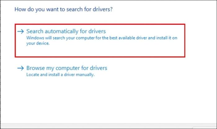 Cập nhật Driver VGA khi màn hình laptop chuyển sang màu xanh lá cây