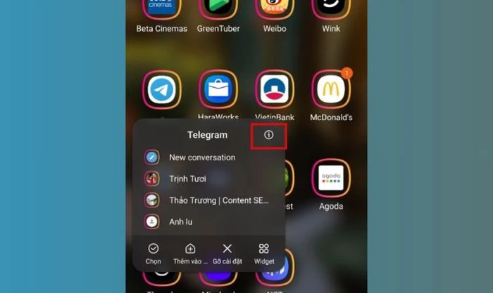 Tắt giới hạn nền khi Telegram không thể gửi tin nhắn