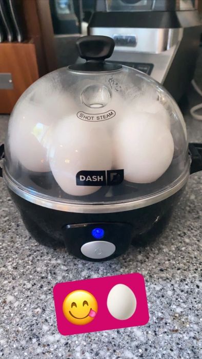 a photo of the rapid egg cooker in black