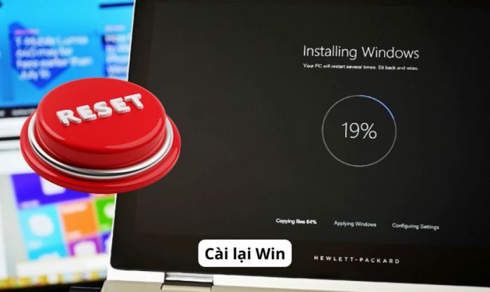 Cài đặt lại hệ điều hành để khắc phục lỗi laptop treo logo
