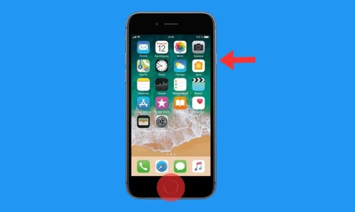 Khởi động lại iPhone 6 hoặc các dòng cũ hơn để khắc phục lỗi không thể thả cảm xúc tin nhắn trên Instagram