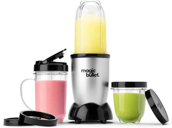 The sleek silver and black Magic Bullet