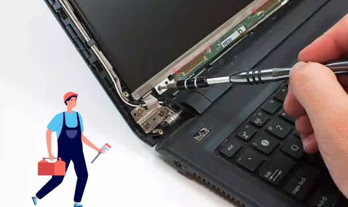 Khắc phục bản lề hư hỏng bằng cách hàn hoặc gia cố