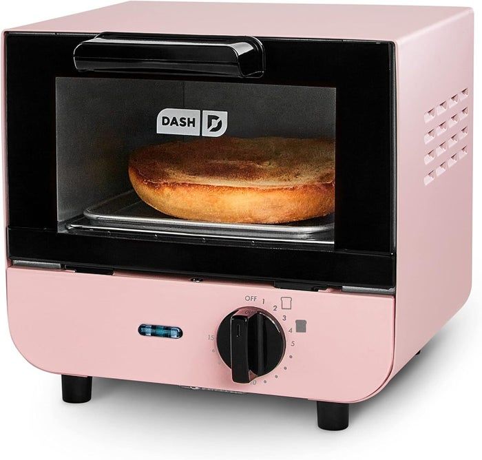 The pastel pink single-slice toaster