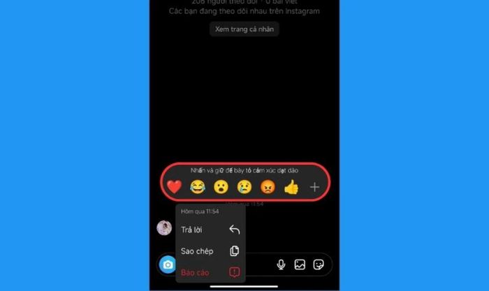 Cách thu hồi biểu tượng cảm xúc đã gửi trên Instagram
