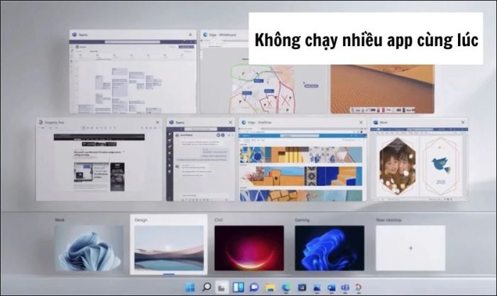 Tránh mở quá nhiều ứng dụng cùng lúc