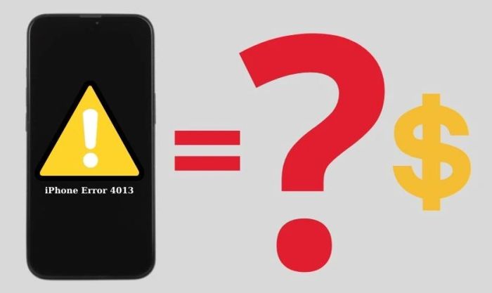 Sửa lỗi 4013 khi Restore iPhone có tốn phí không?