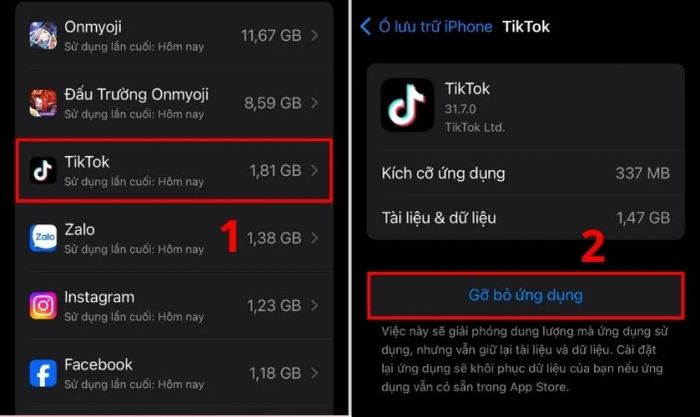 Cách giải phóng bộ nhớ trên điện thoại iPhone