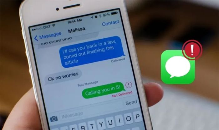 Vì sao iPhone lại không gửi được tin nhắn SMS?