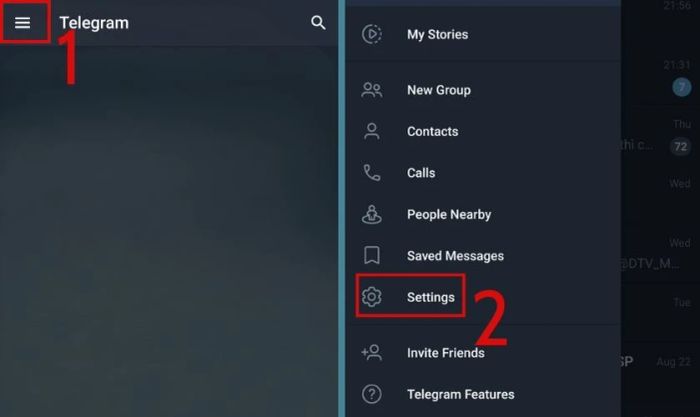 Xóa bộ nhớ cache của ứng dụng Telegram khi bạn không thể gửi tin nhắn