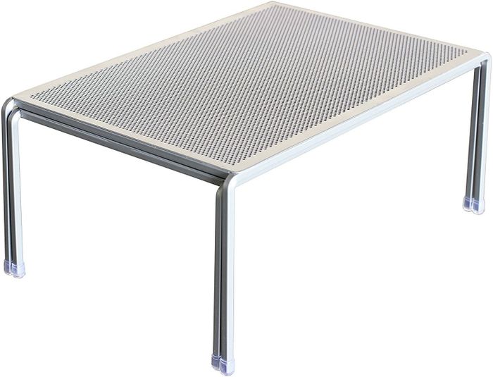Silver organizer rack collapsed