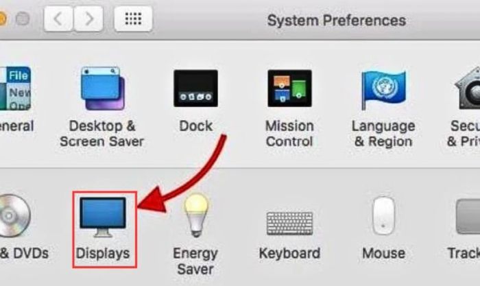 Các bước sửa lỗi màn hình bị đảo ngược trên MacBook