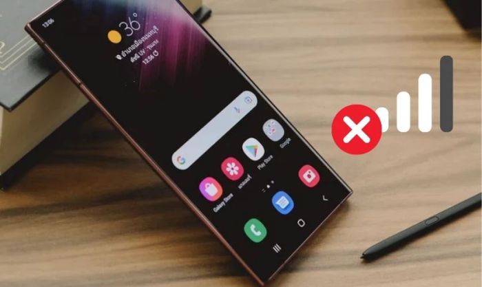 Nguyên nhân gây mất sóng trên điện thoại Samsung