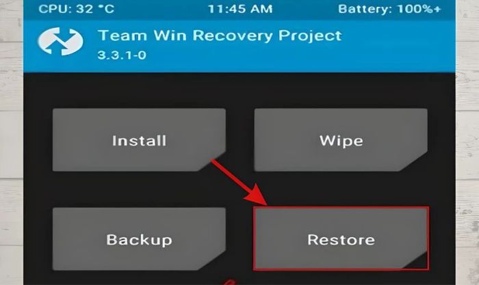 Khôi phục bản sao lưu Nandroid hệ thống khi Xiaomi bị Brick