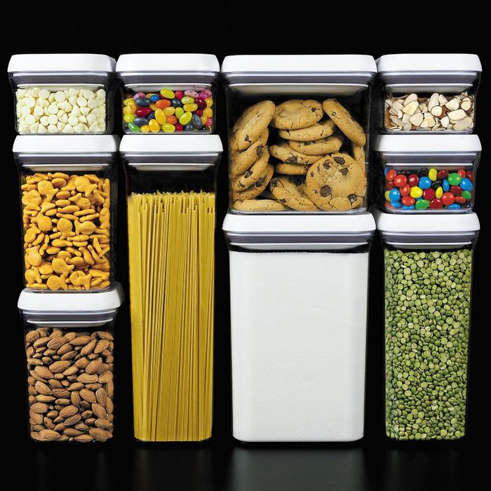 10-piece set of transparent storage containers