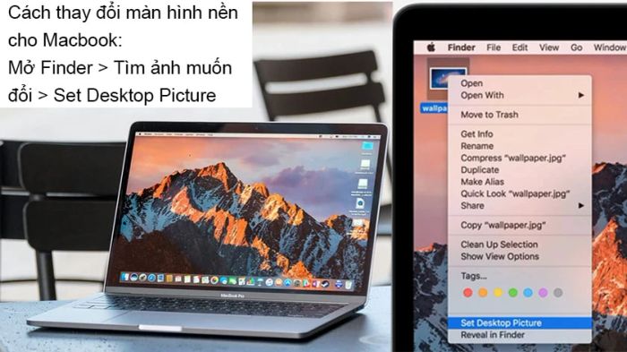 Hướng dẫn thay đổi hình nền cho Macbook Air, Macbook Pro